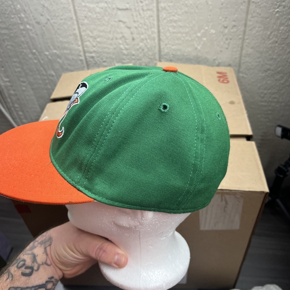 Mobile Bay Sharks Hat Baseball Cap Fitted 7 1/4 1994-1995 MiLB Minors Pro-Line - Picture 5 of 12